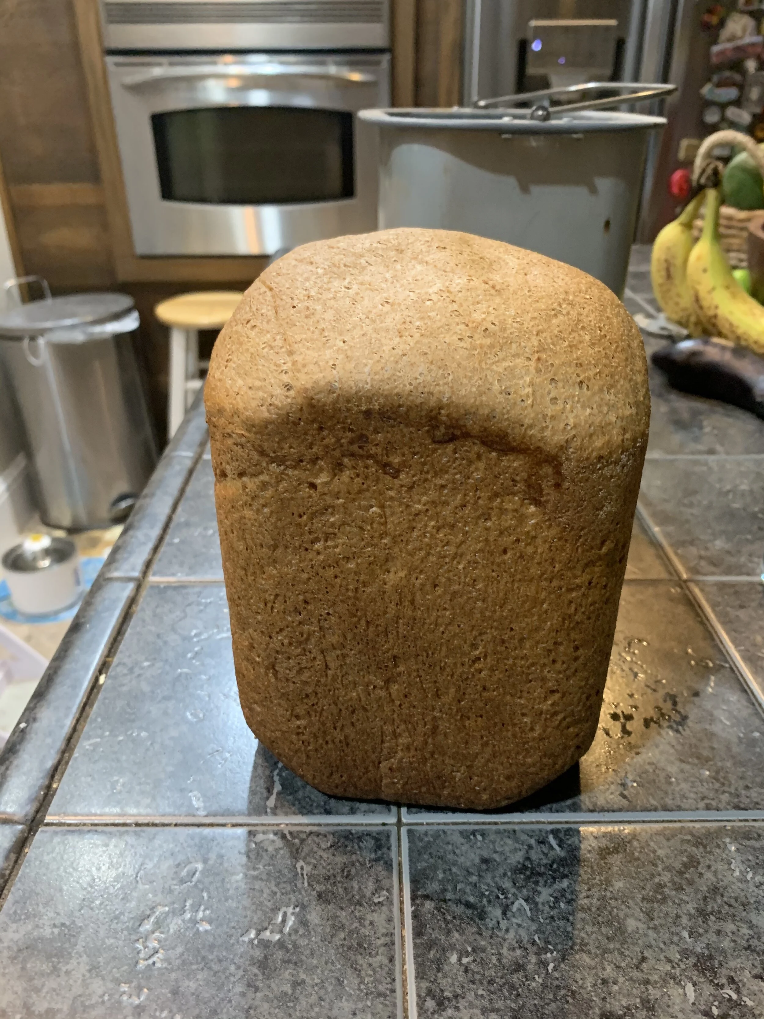 We make bread of various kinds weekly, either in a machine or the oven.
