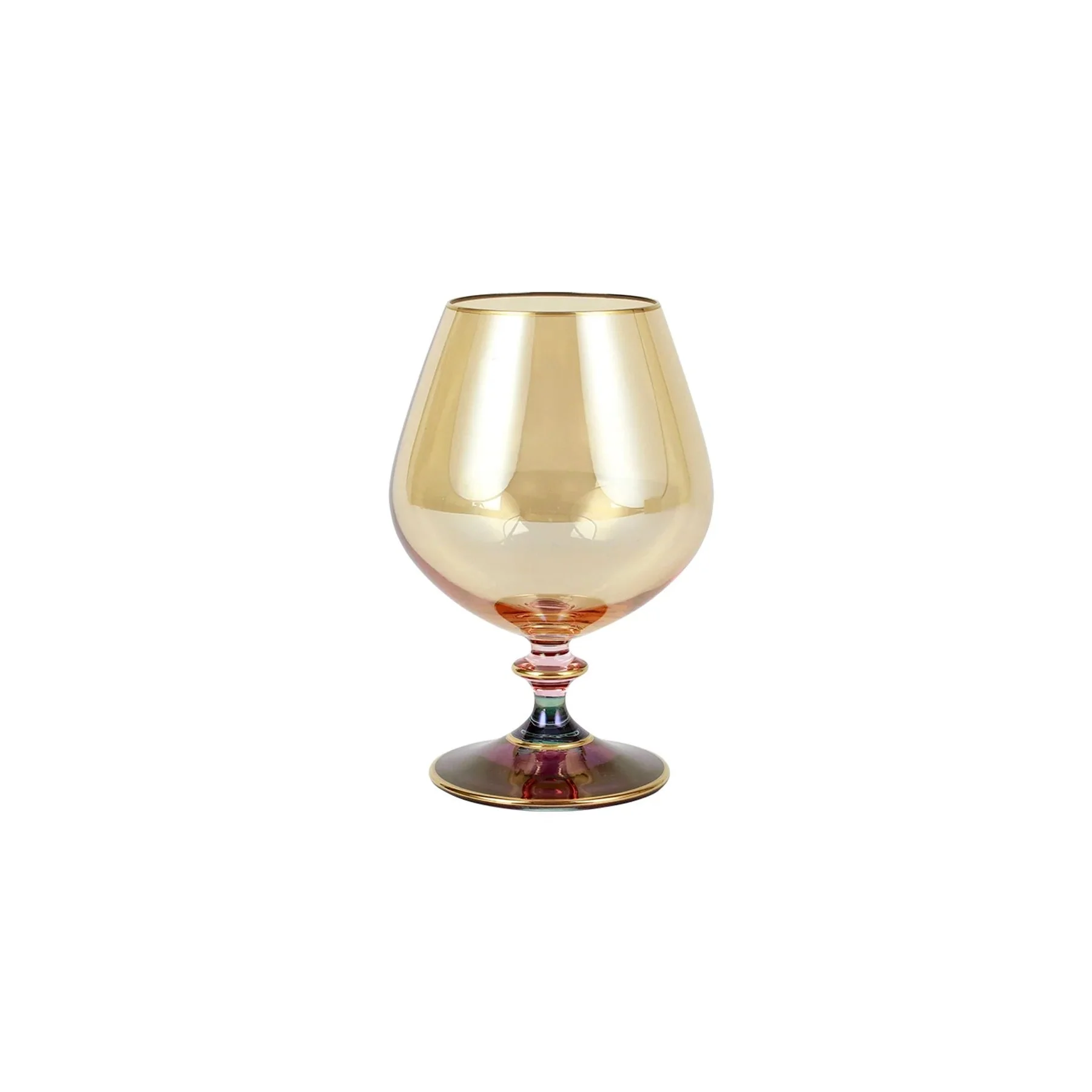 VIETRI Regalia Deco Brandy Snifters, Set of 4 Assorted