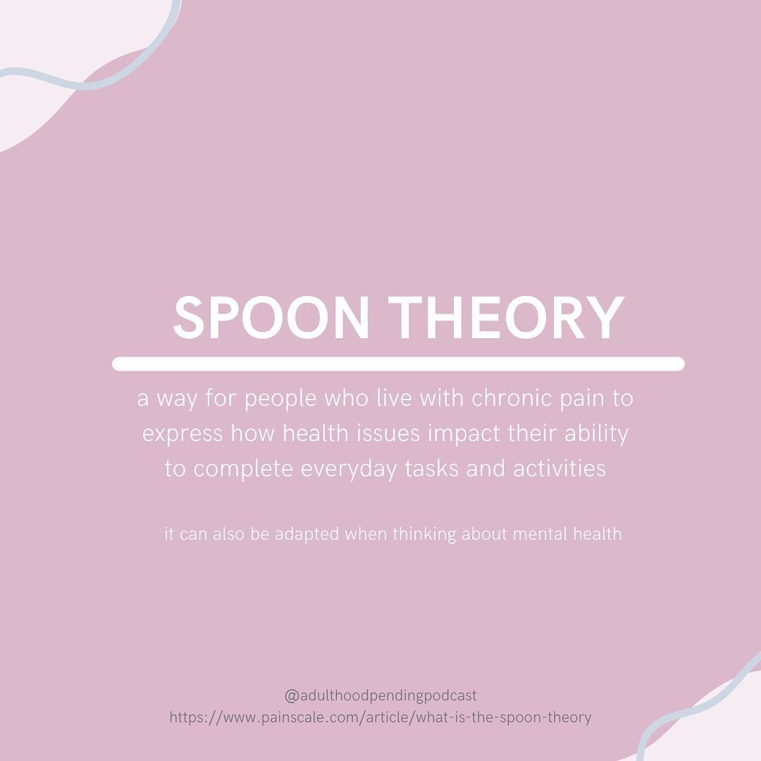 Have you ever heard of Spoon Theory? @mykintsugimind brings it up in our latest episode. Take a look and see how you can apply it to your life and others! 👀

#spoontheory #mentalhealth #selfcare #podcast #episode #collegestudents #youngprofessionals