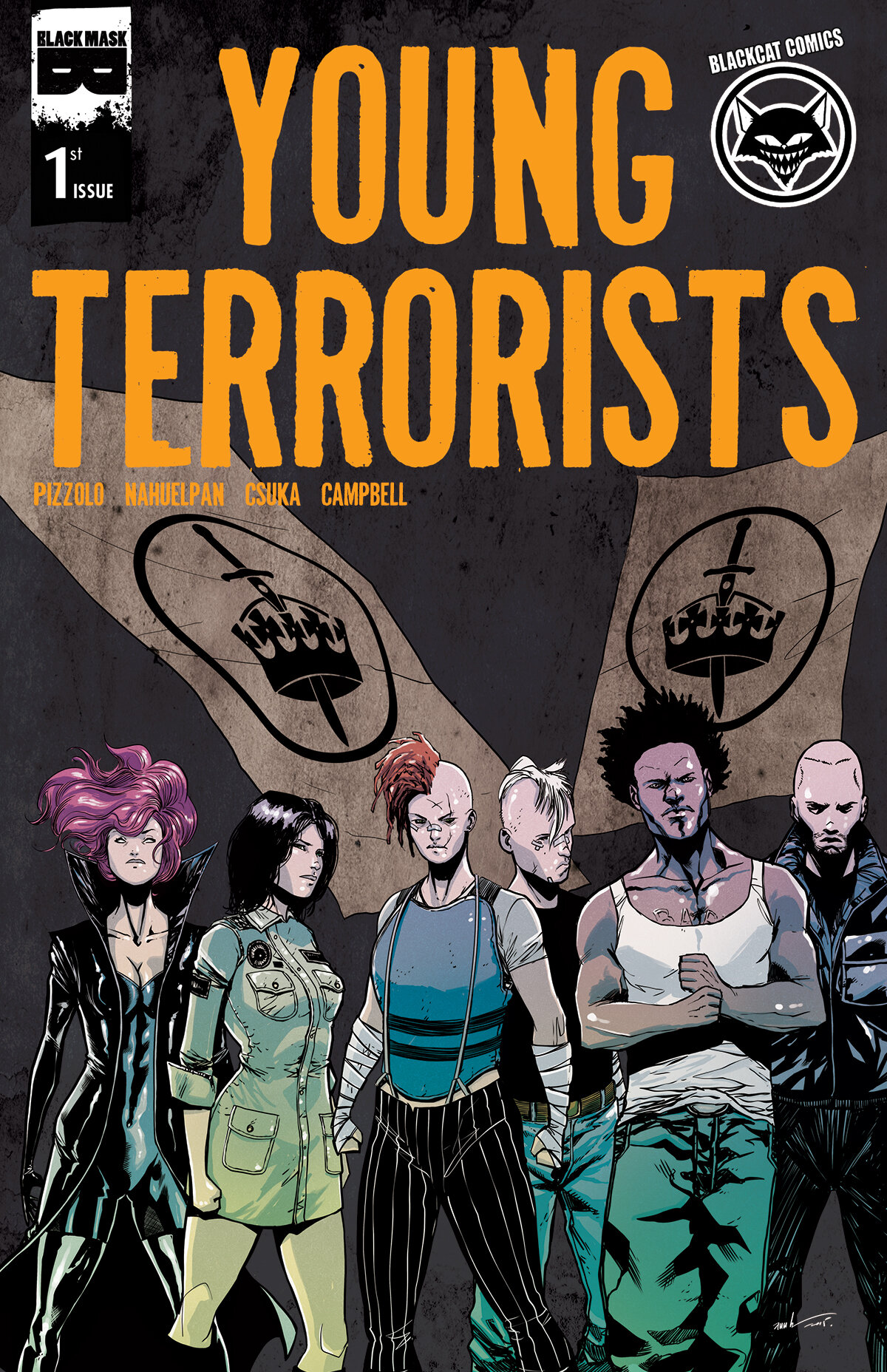 Young Terrorists #1 Hip Hop variant by Amancay Nahuelpan (Eazy-E / Eazy-Duz-It - Black Cat Comics exclusive)