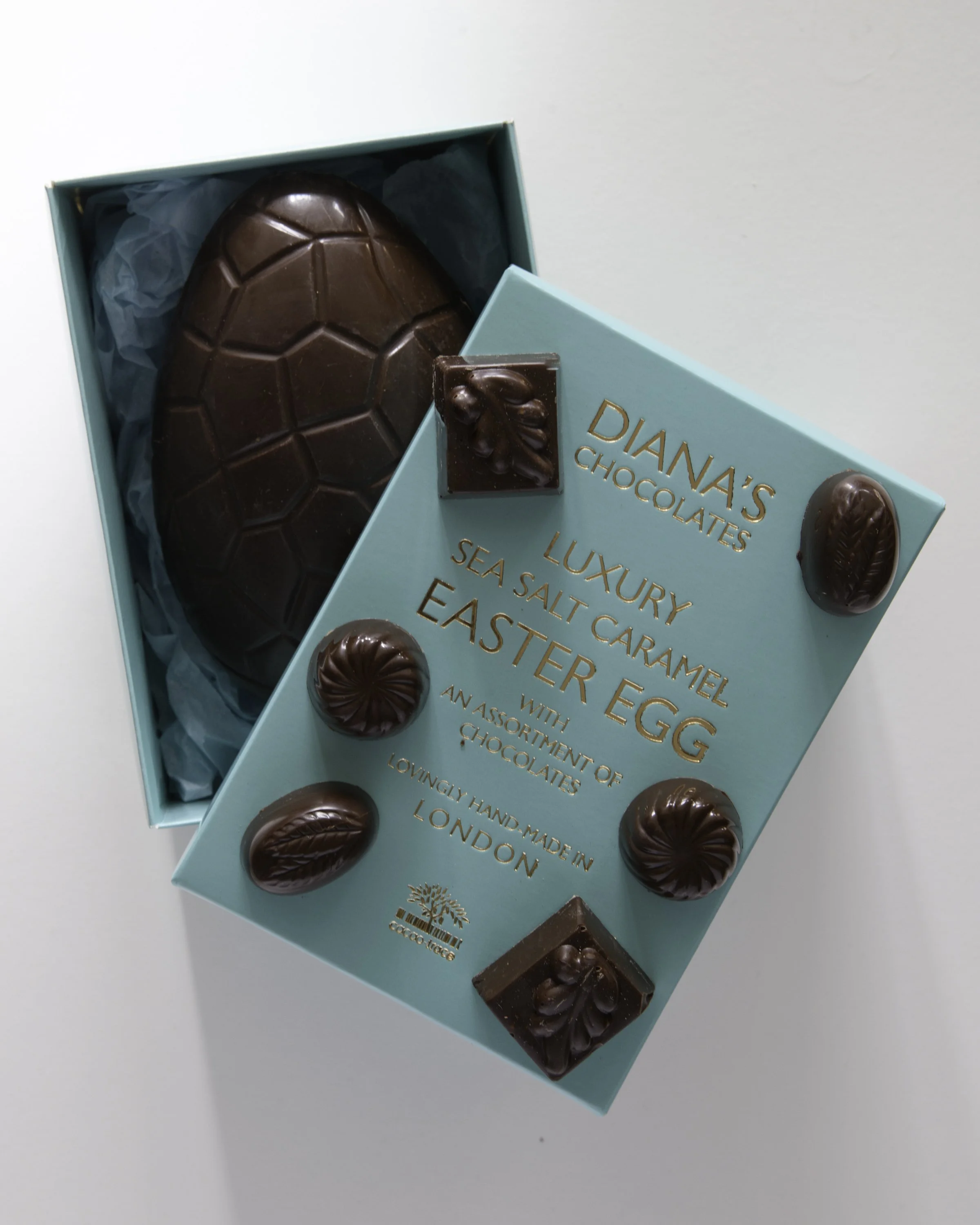 Sea Salt caramel Easter Egg With a selection of Individual Chocolates