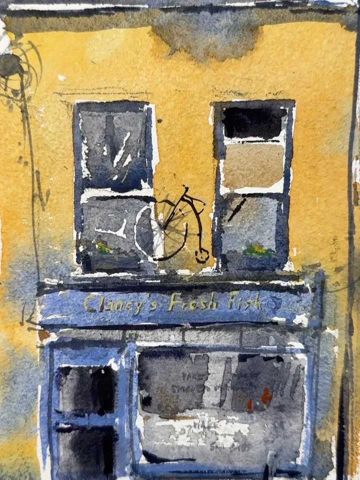 Clancy&rsquo;s Fresh Fish - Macroom

Traditional shops like this are a dying breed, nice to see this one still intact.

It&rsquo;s in my home town of Macroom, was waiting for my mother to come out the doc and post office. This was my view, didn&rsquo