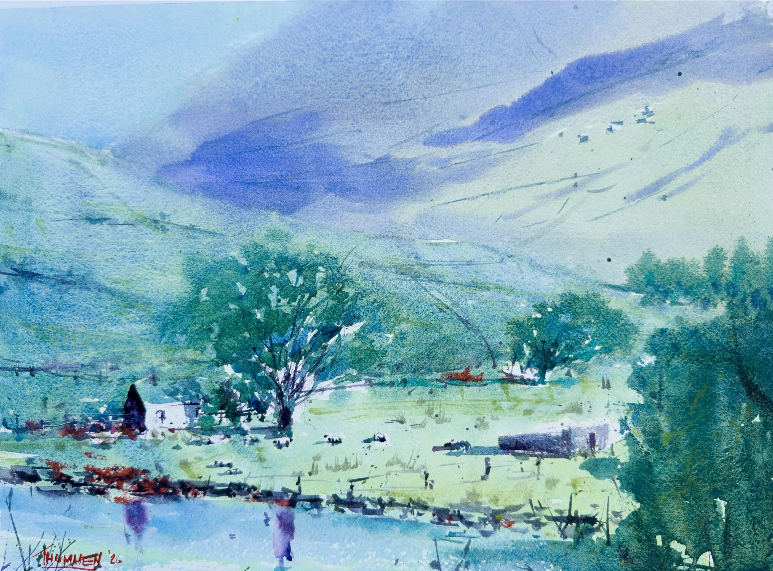 My demo painting from yesterday&rsquo;s workshop with @northwestwatercolorsociety 

Had a great time painting along with some awesome students who created some fabulous works of art. Some of which I&rsquo;m looking forward to critiquing tomorrow.

#w