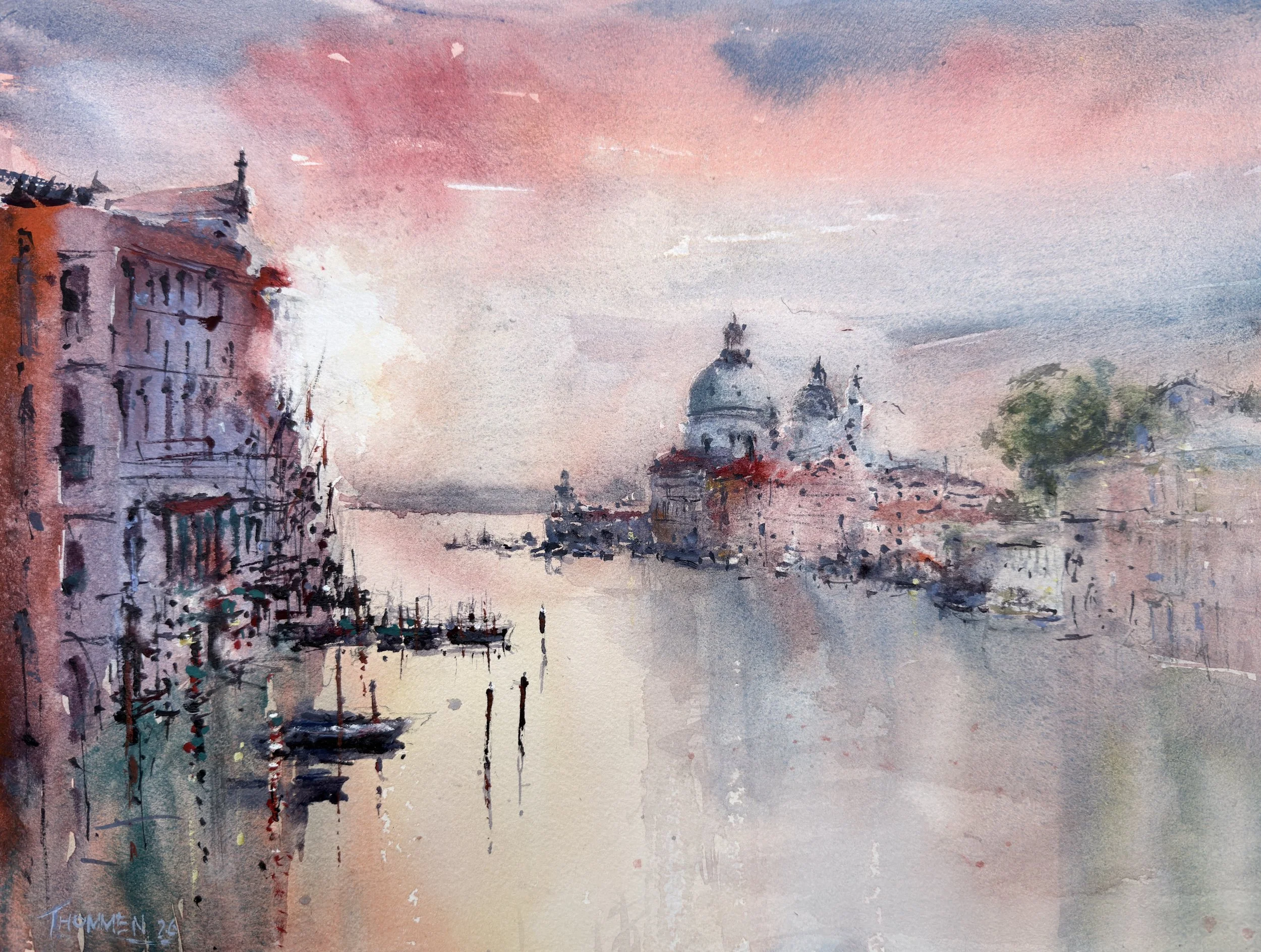 Sunset in Venice - Studio - 11'x15" - €700