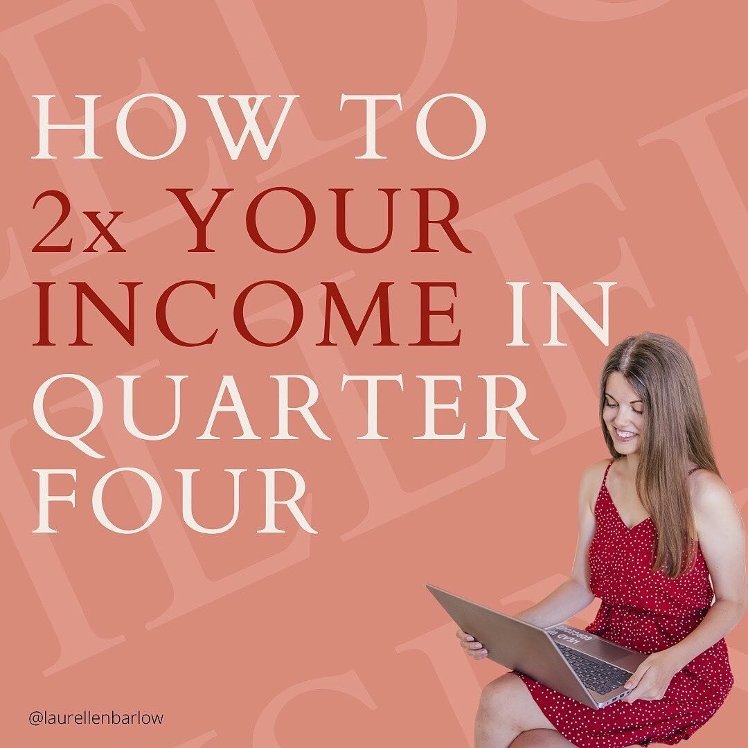 We're in the biggest sales months of the year RIGHT NOW 🥁

And these next few months are filled with so many opportunities for you to make sales. The end of the year momentum is real, and you should be taking advantage of it

Here are 2 ways to doub