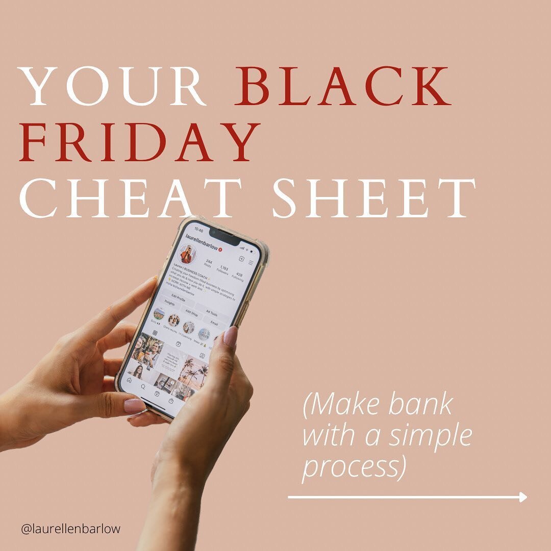 *ANNOUNCEMENT* - I'm doing something I've NEVER done before...🤩
⠀⠀⠀⠀⠀⠀⠀⠀⠀
I&rsquo;m hosting a VIRTUAL EVENT ⚡️next month to map out your Black Friday 🎉 (Tickets are selling fast!)
⠀⠀⠀⠀⠀⠀⠀⠀⠀
Black Friday is the biggest sales day of the year and you 