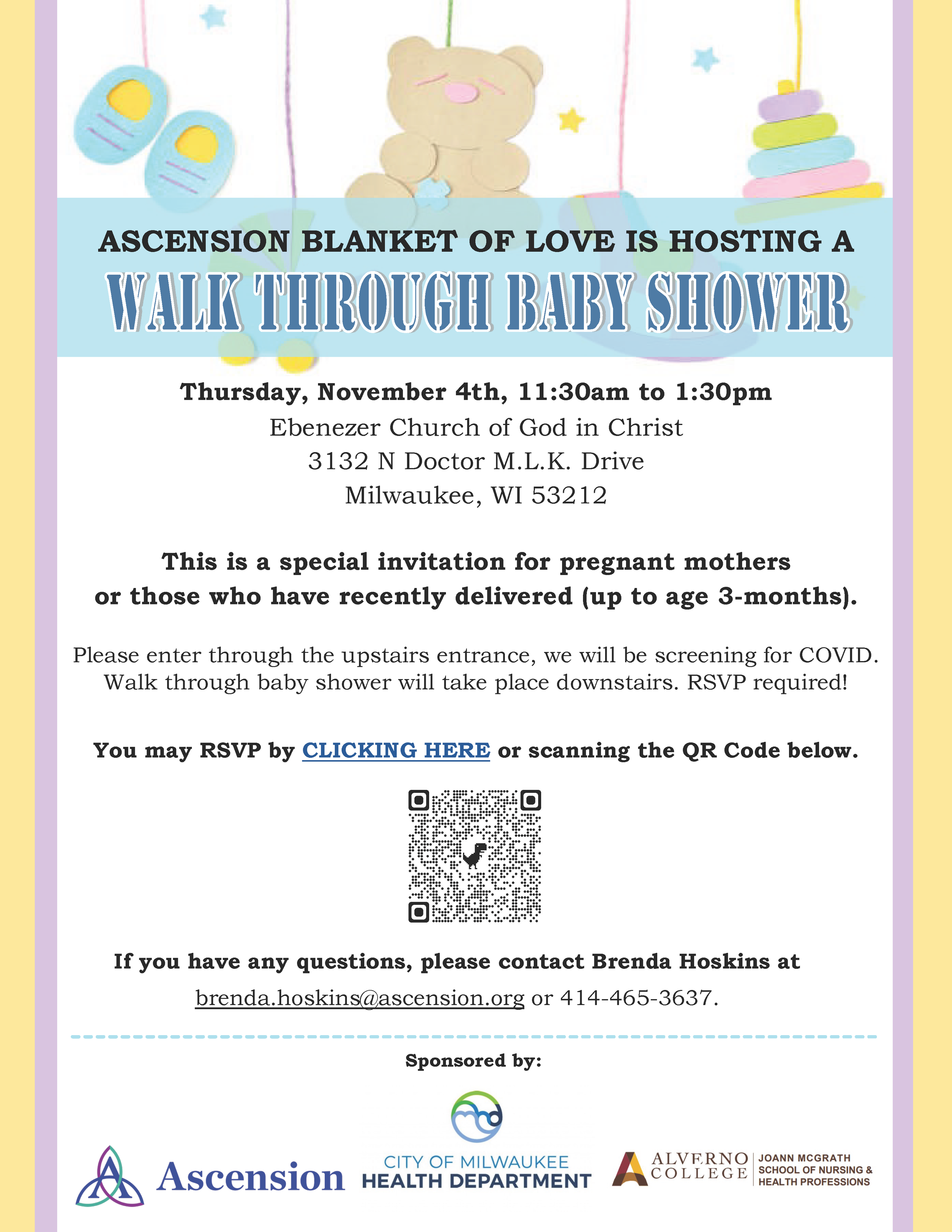 Ascension Blanket of Love is Hosting a Walk Through Baby Shower