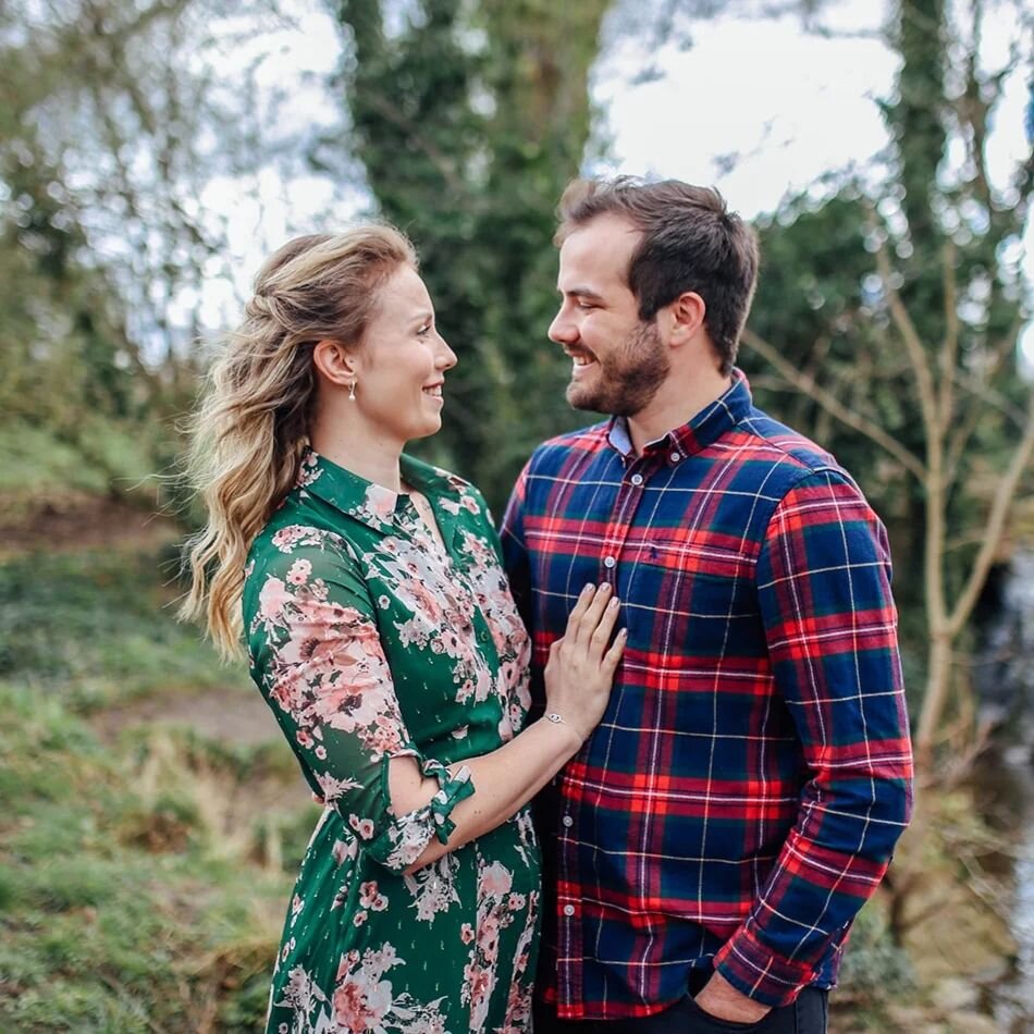I'm excited to share some more shots from Marcus and Katherine's engagement shoot at Pitville Park in Cheltenham. These two were all smiles as we captured their chemistry on camera, especially as they took on the river crossing challenge via stepping