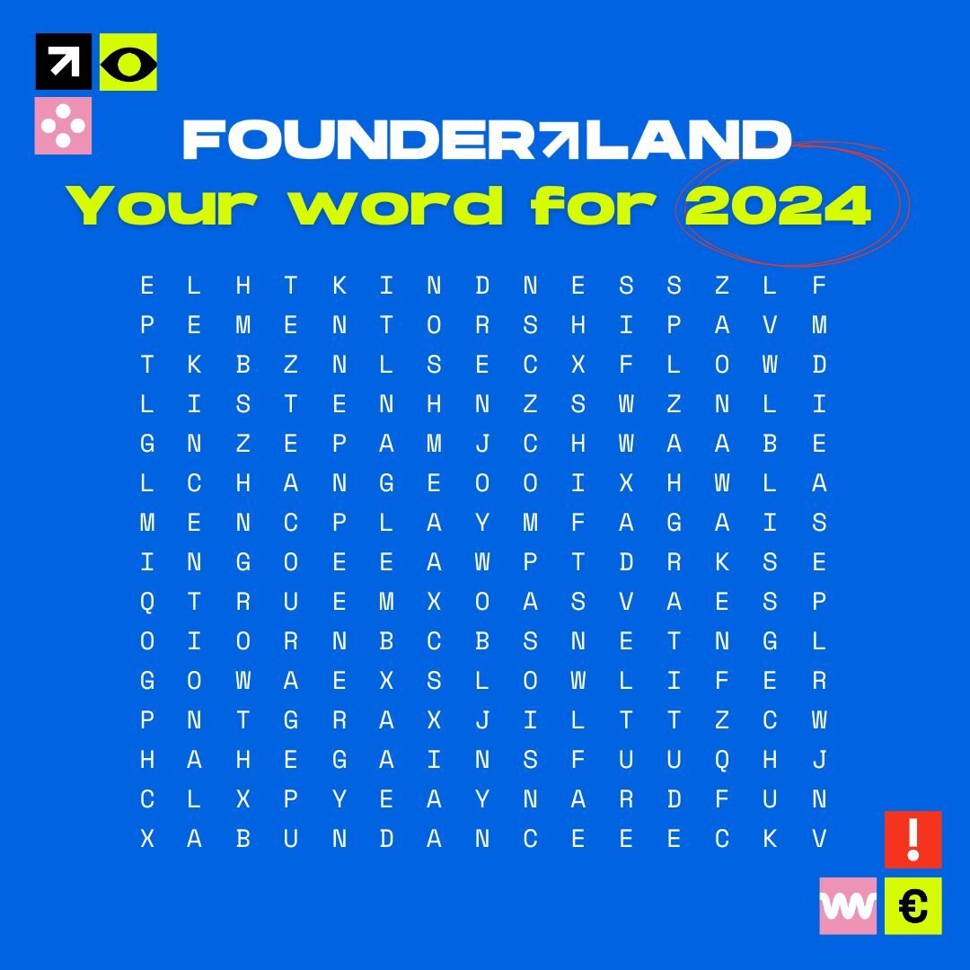 What's yours?⁠
⁠
Let's be real. It's the last working week of 2023 and the temptation to sign off and push the work to 2024 is REAL. ⁠
⁠
We're over here manifiesting our year through a playful word search. What's coming your way in 2024?⁠
⁠
#wordsear
