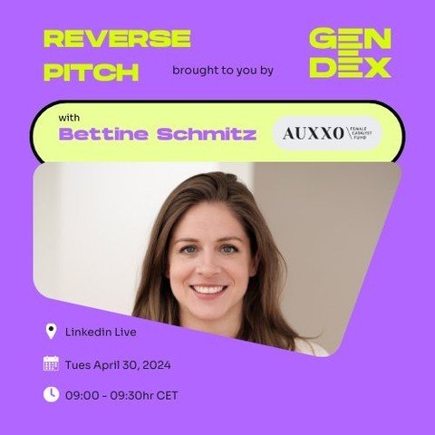 We're Flipping the Switch on Traditional Pitch Sessions! 🌟⁠
⁠
Join us on April 30th as we kick off our groundbreaking series of Investor Reverse Pitch Sessions with Bettine Schmitz (@tineschmitz) from Auxxo Female Catalyst Fund. ⁠
⁠
In this unique t