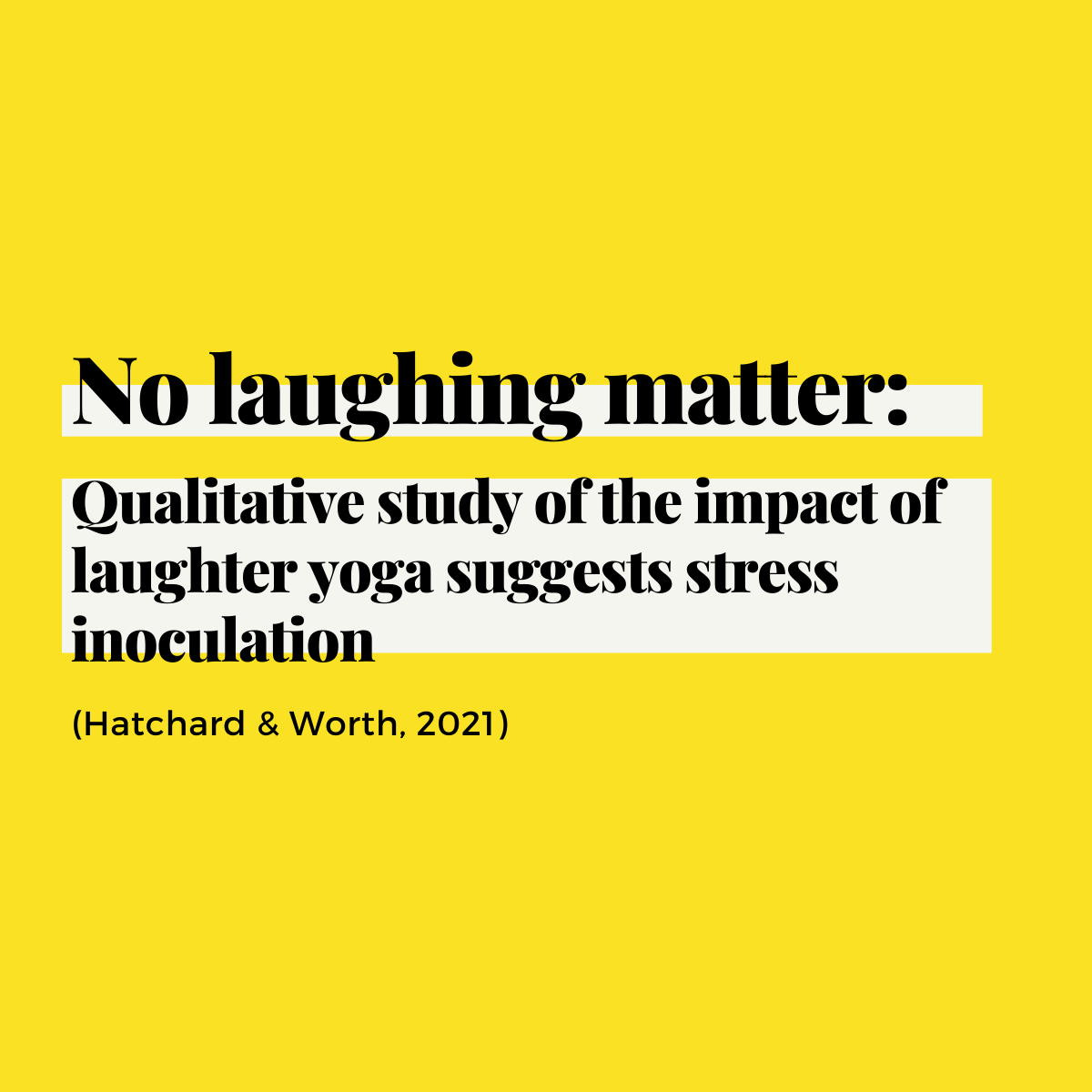 No Laughing Matter - Laughter Research by Laughter Lab