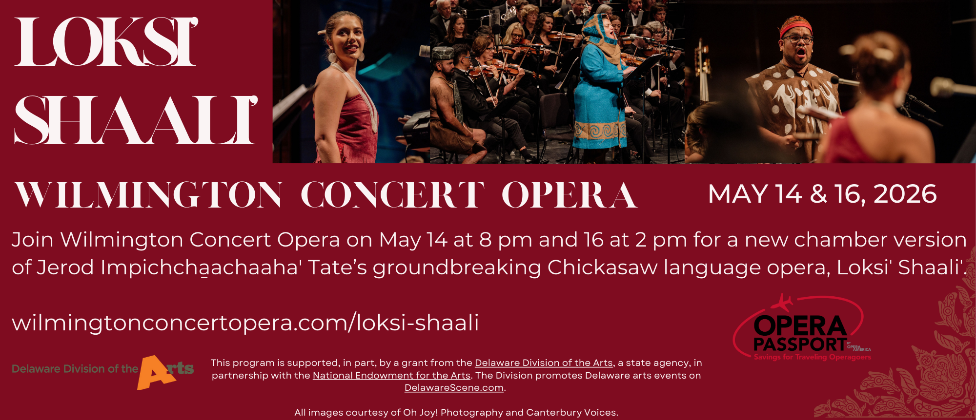 Broadway World: Wilmington Concert Opera to Debut LOKSI' SHAALI' at 2026 Opera America Conference