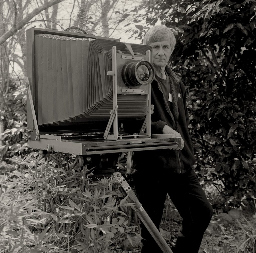  Photographer Gary Chapman with his 16×20 camera. Photograph by  David Tatnall . 