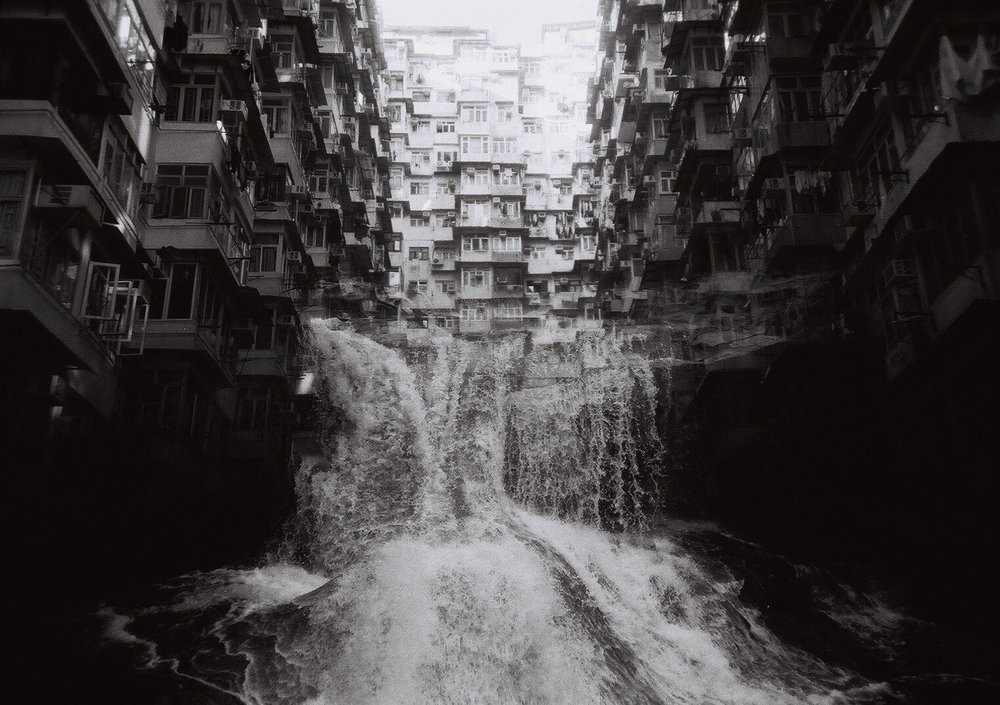 Taiwan+Hong+Kong+Double+Exposure+Apartment+Building+Abstract+Art+Waterfall.jpeg