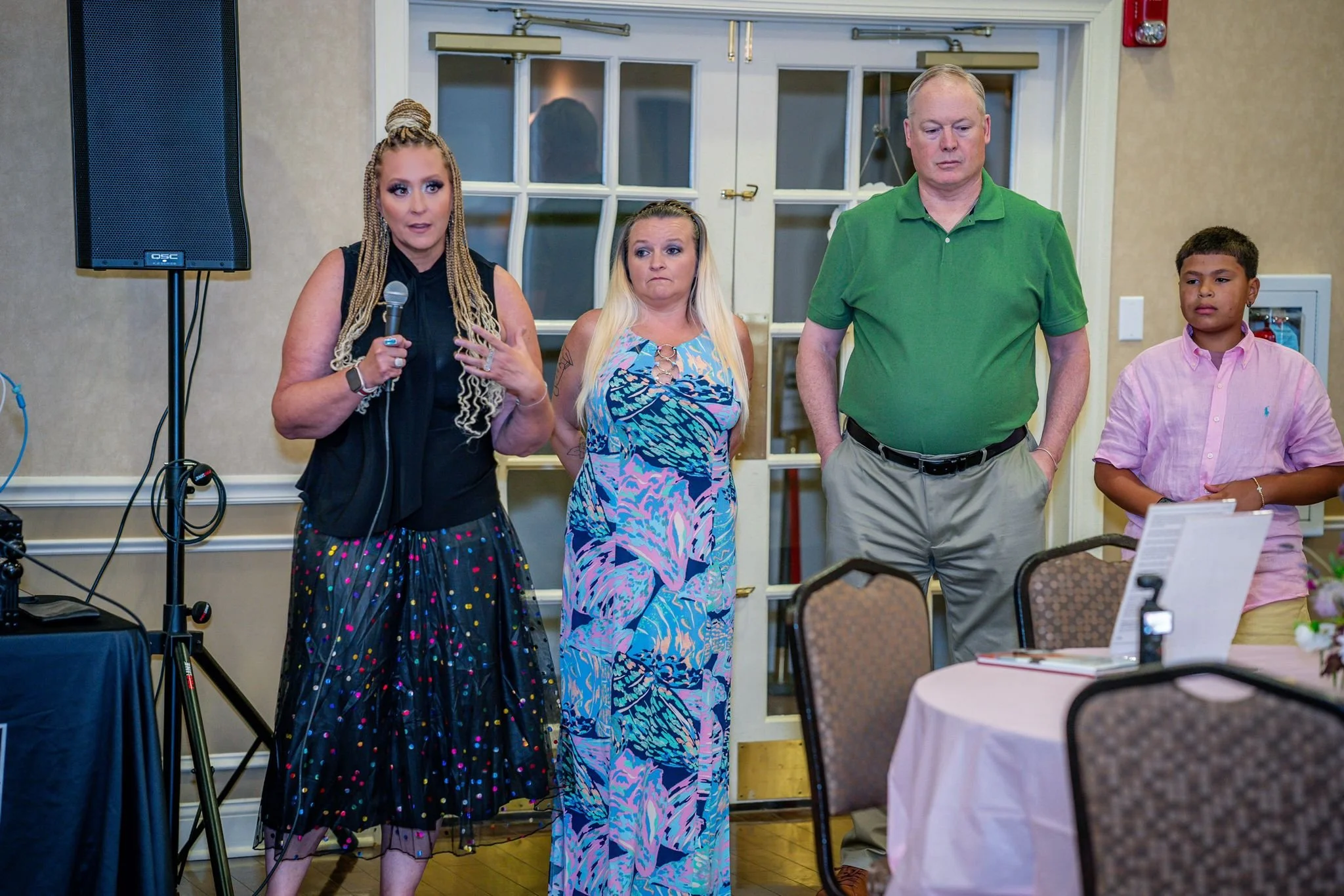 Christina DiArcangelo signing Rescuing Mom at book event