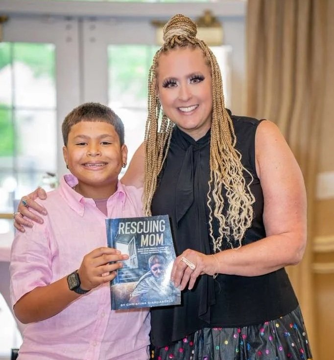 Rescuing Mom book launch party with Christina DiArcangelo