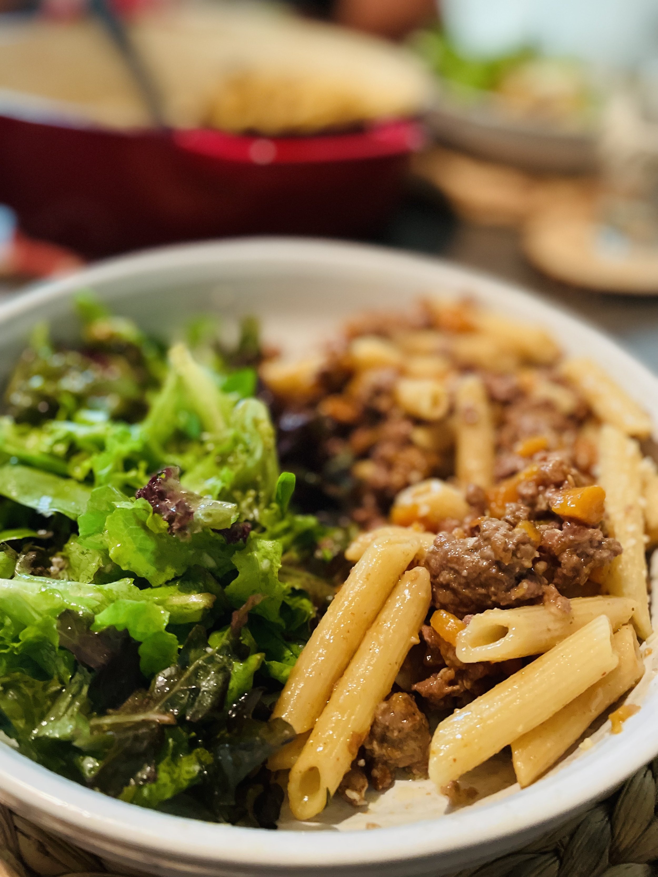 🌿 Pork Ragu with Carrots and Green Garlic