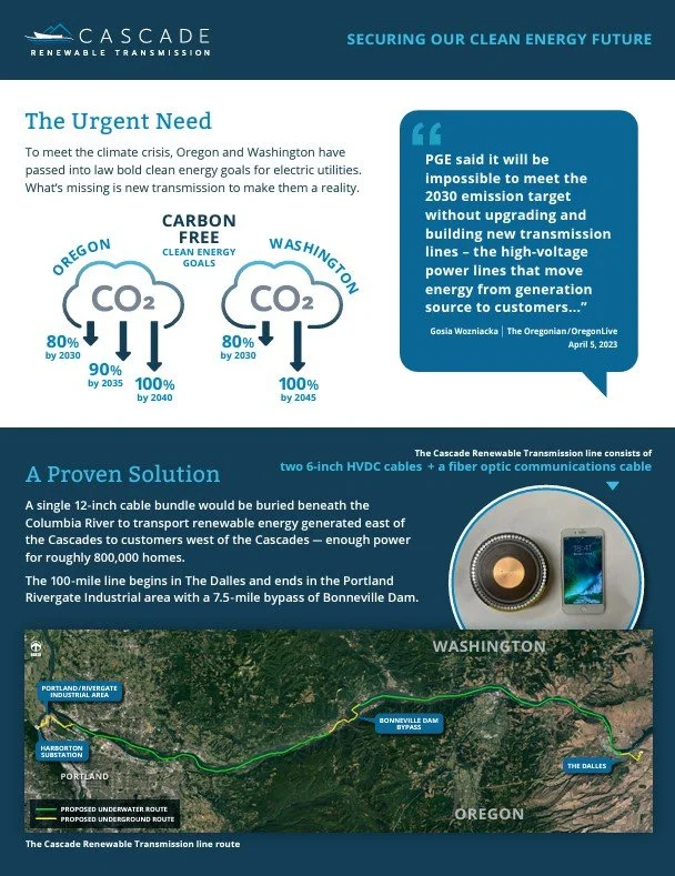 In Depth — Cascade Renewable Transmission Project