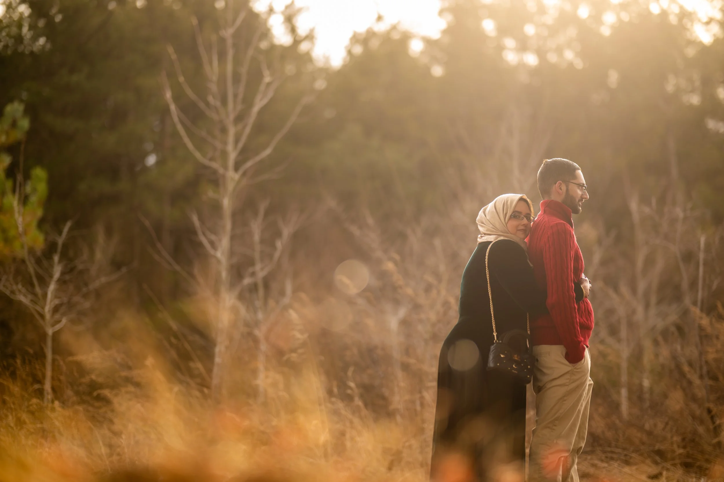 Talal and Marium have their engagement photoshoot at Ann Van Middlesworth Park