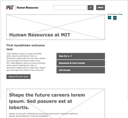 Final wireframes were assembled into a clickable prototype ~25 pages deep to document functionality, micro-copy suggestions and content strategy principles, and taxonomy implementation.