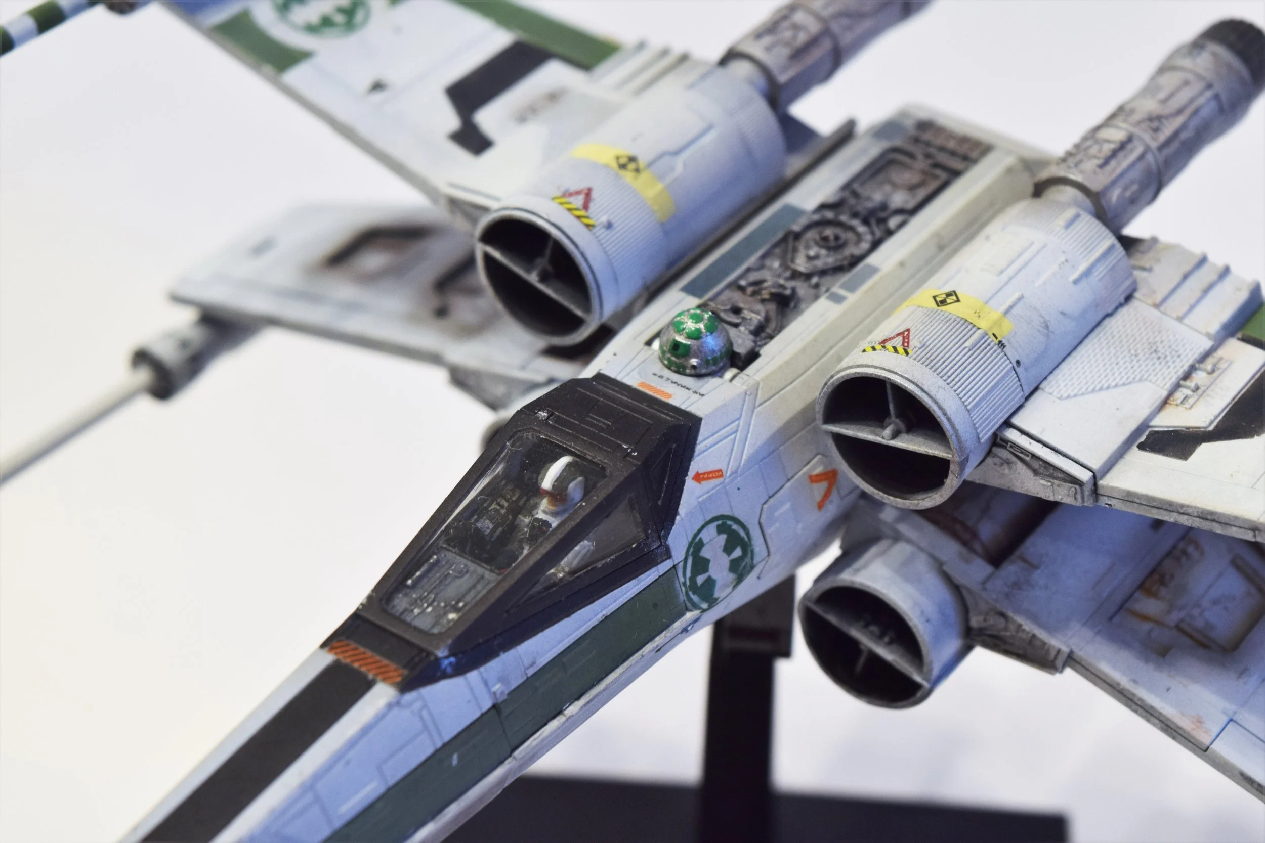 The R2 unit was painted by hand!