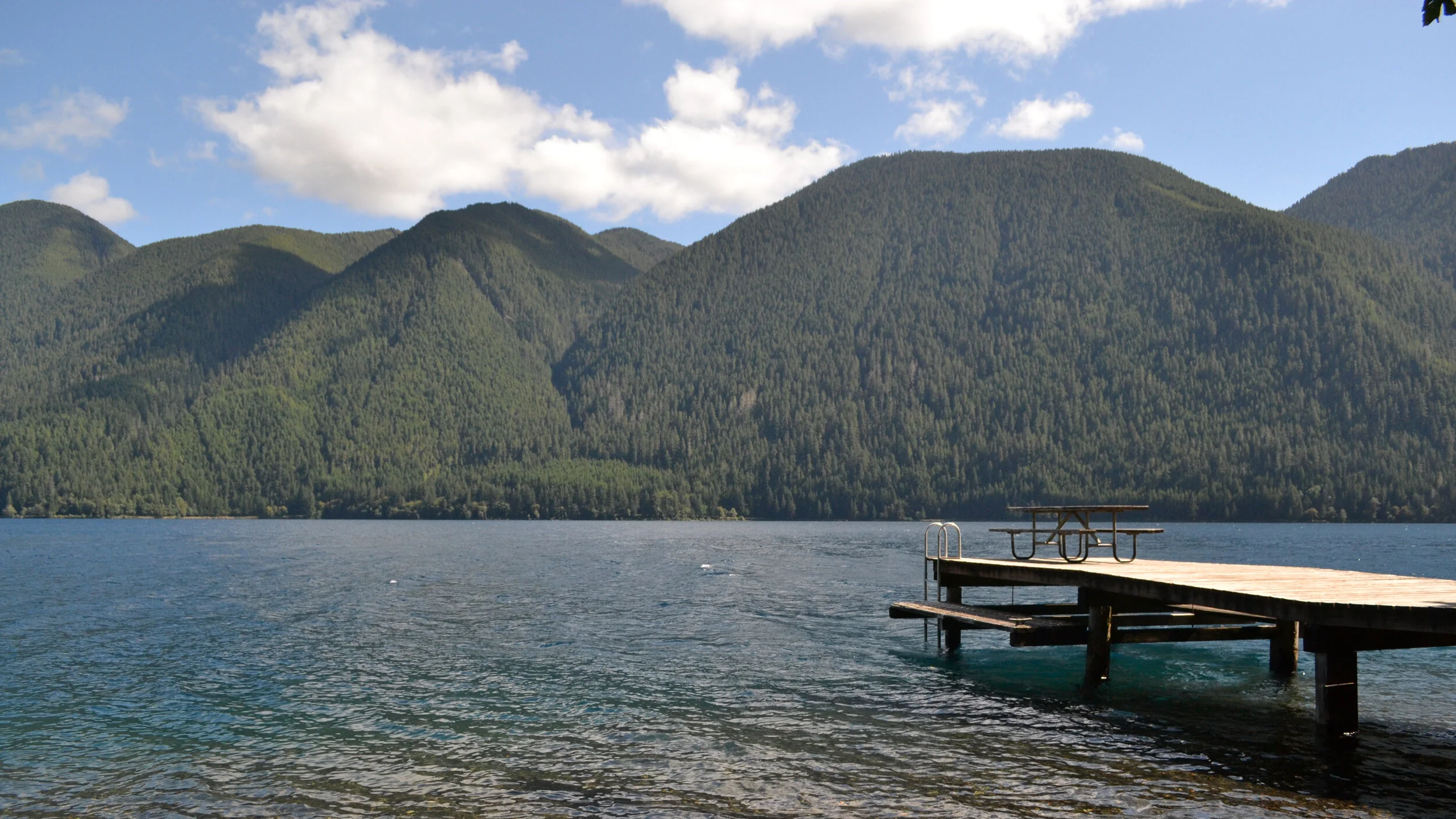 Dock on Crescent Lake, Olympic National Park, Washington
