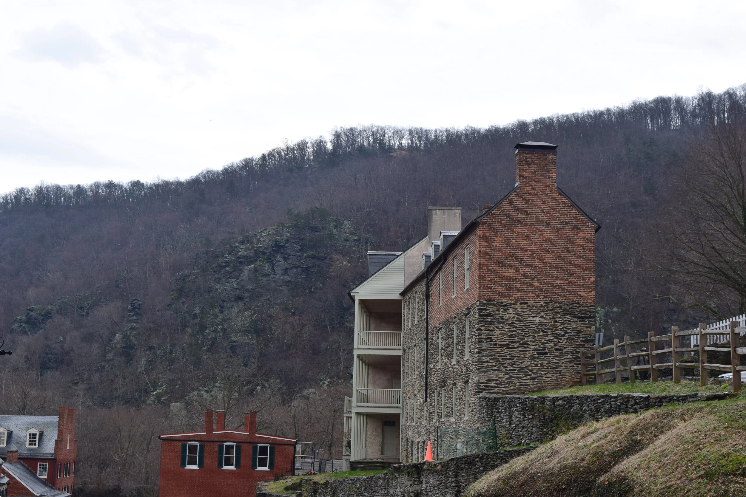Old buildings in Harper's Ferry, West Virginia