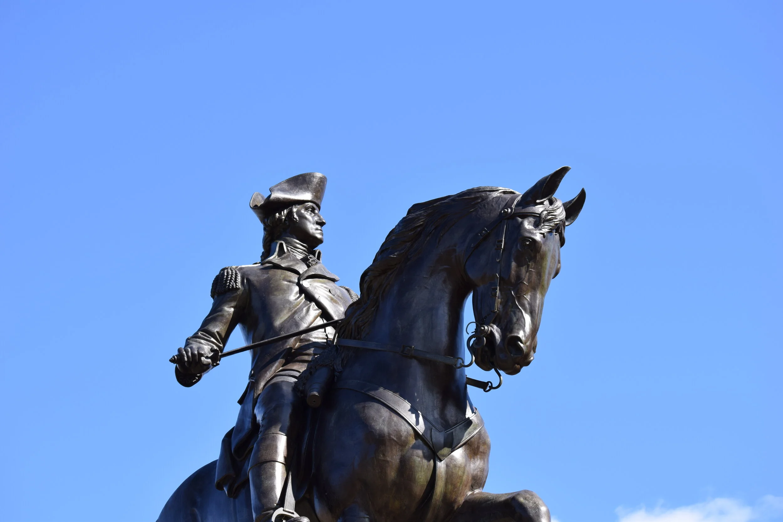 George Washington statue in Boston
