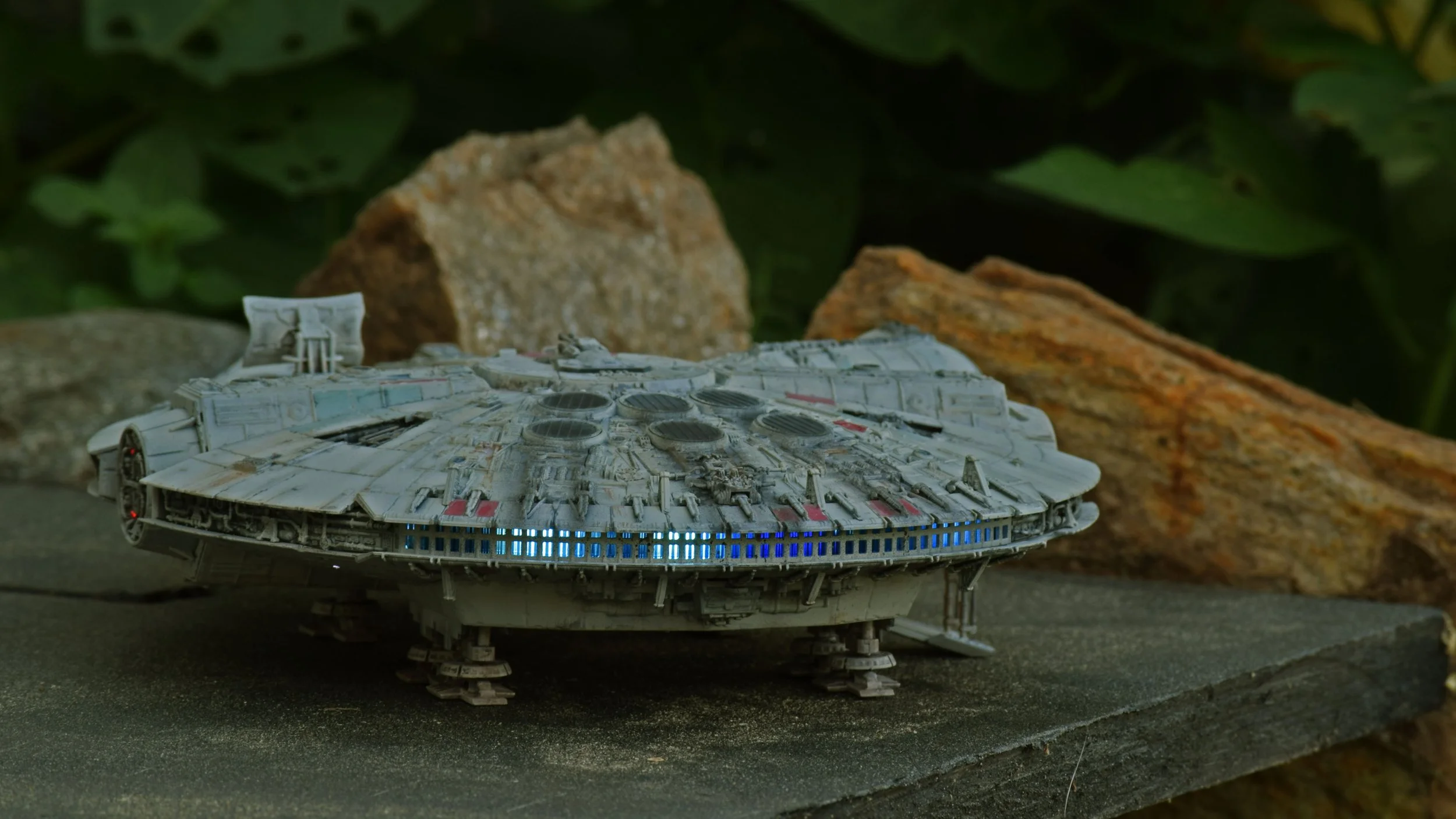 Bandai's 1/144 scale Millennium Falcon