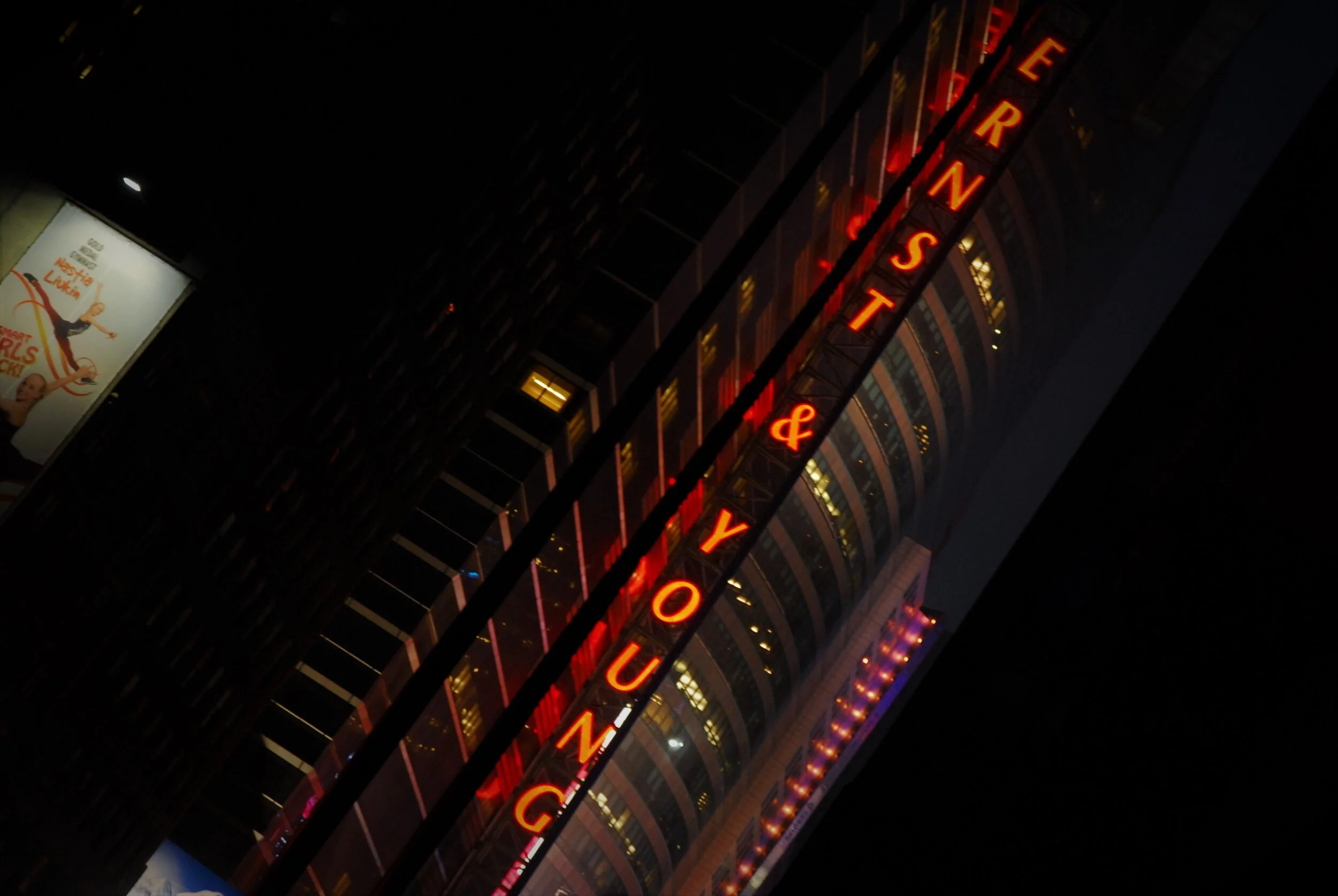 A foggy midtown morning