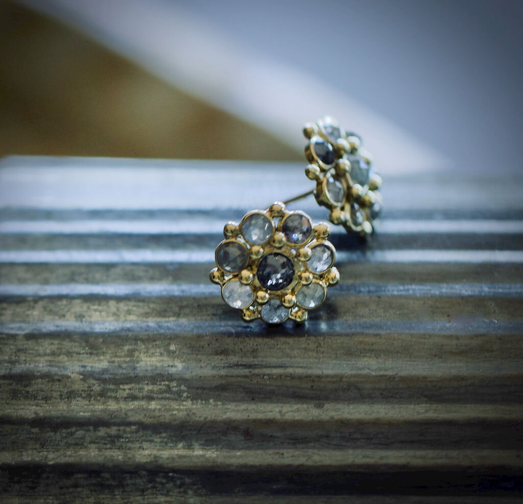 Victorian Rose Cut Diamond Earrings, 5.15ct Diamond, Silver Purity 92.5,  Handmade Earrings - Etsy