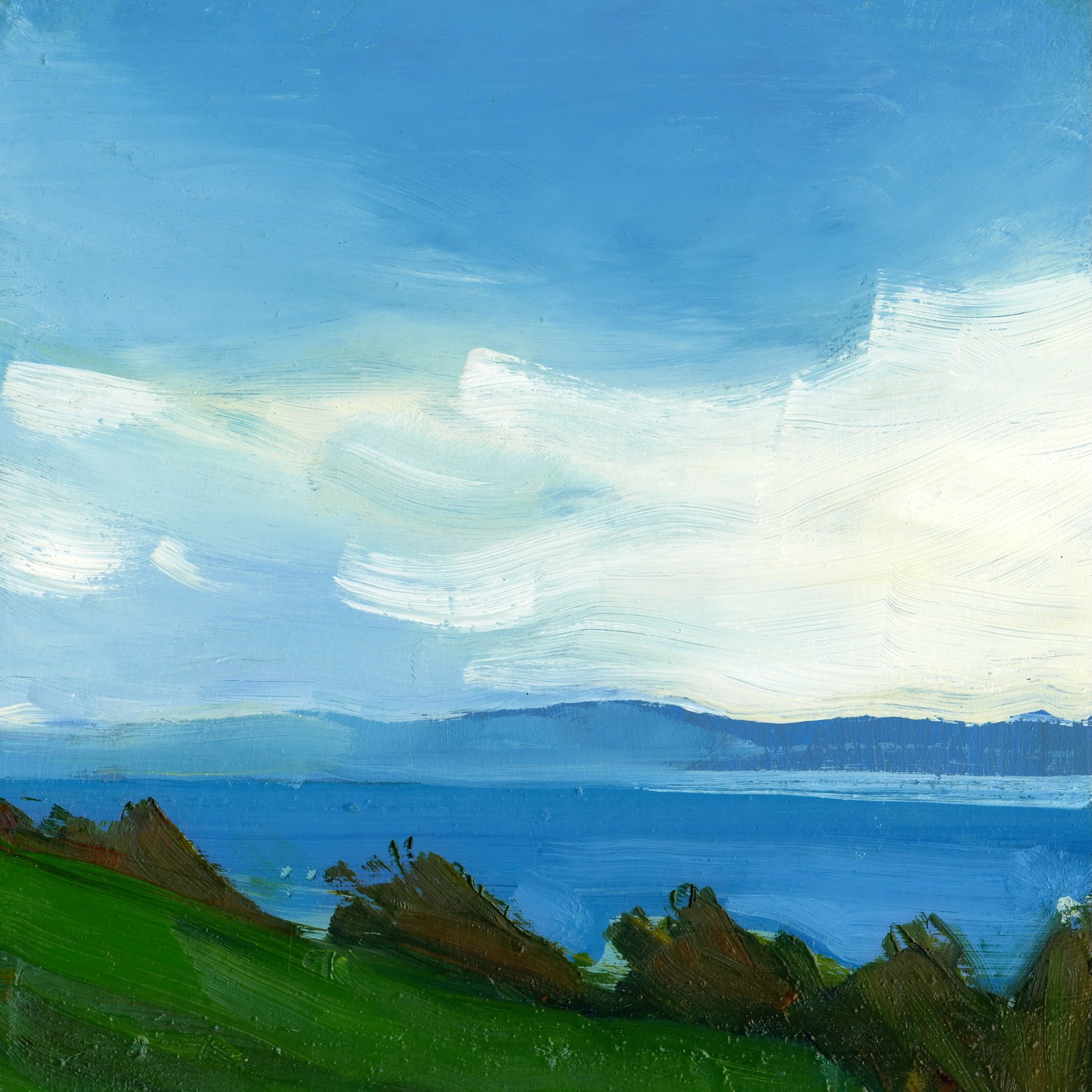 FRESH DAY (oil on board, 20.5x20.5cm)