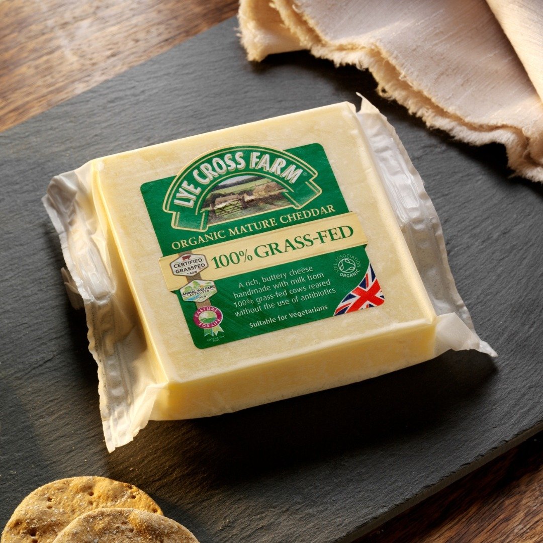 Lye Cross Farm&rsquo;s Organic Cheddar cheese has a creamy texture and slightly buttery taste making it rich in flavor. Enjoy this flavorful organic cheddar on a burger, in mac and cheese, or any dish of your liking!

#abbey #abbeyspecialty #lyecross