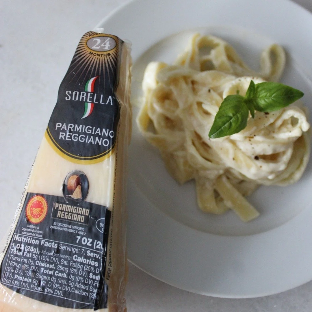 Sorella Parmigiano Reggiano has been aged for 24 months to achieve its delicious taste.  You can enjoy it on its own or use it to make Fettuccine Alfredo, the perfect comfort food for the cold weather!

#abbey #abbeyspecialty #sorella #parmigianoregg