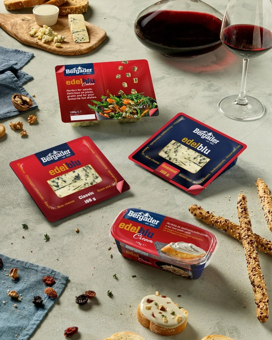 Try one of Bergader&rsquo;s edelblu cheeses.  No matter the type of blue cheese you crave, you&rsquo;ll find something you enjoy in the edelblu range.

#abbeyspecialty #bergader #edelblu #bluecheese #cheese