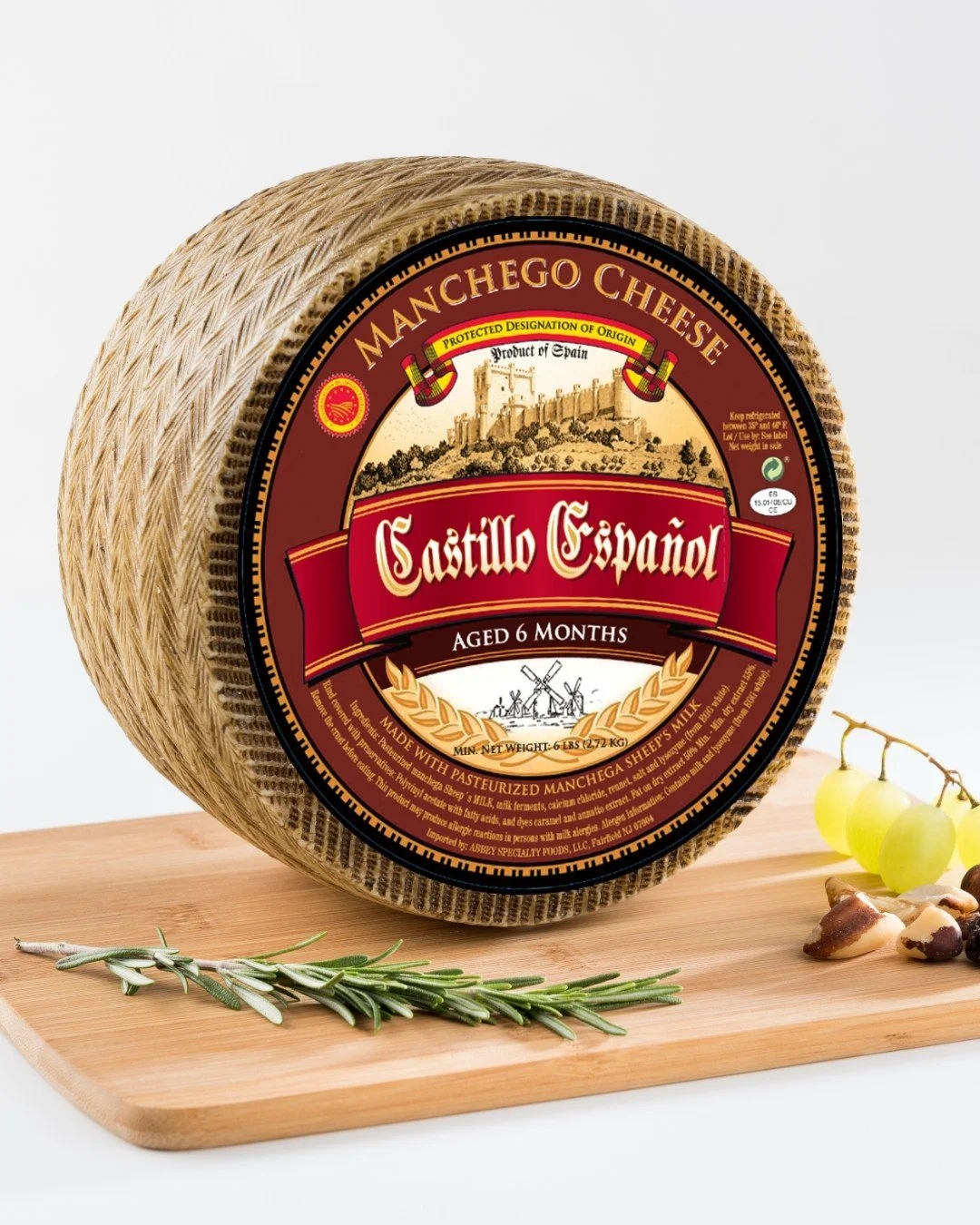 Enjoy the incredible taste of one of the popular Spanish cheeses! Castillo Espa&ntilde;ol 6 Months Manchego has sweet, caramel, and nutty notes, making it the perfect cheese for your next charcuterie board.

#abbeyspecialty #castilloespa&ntilde;ol #c