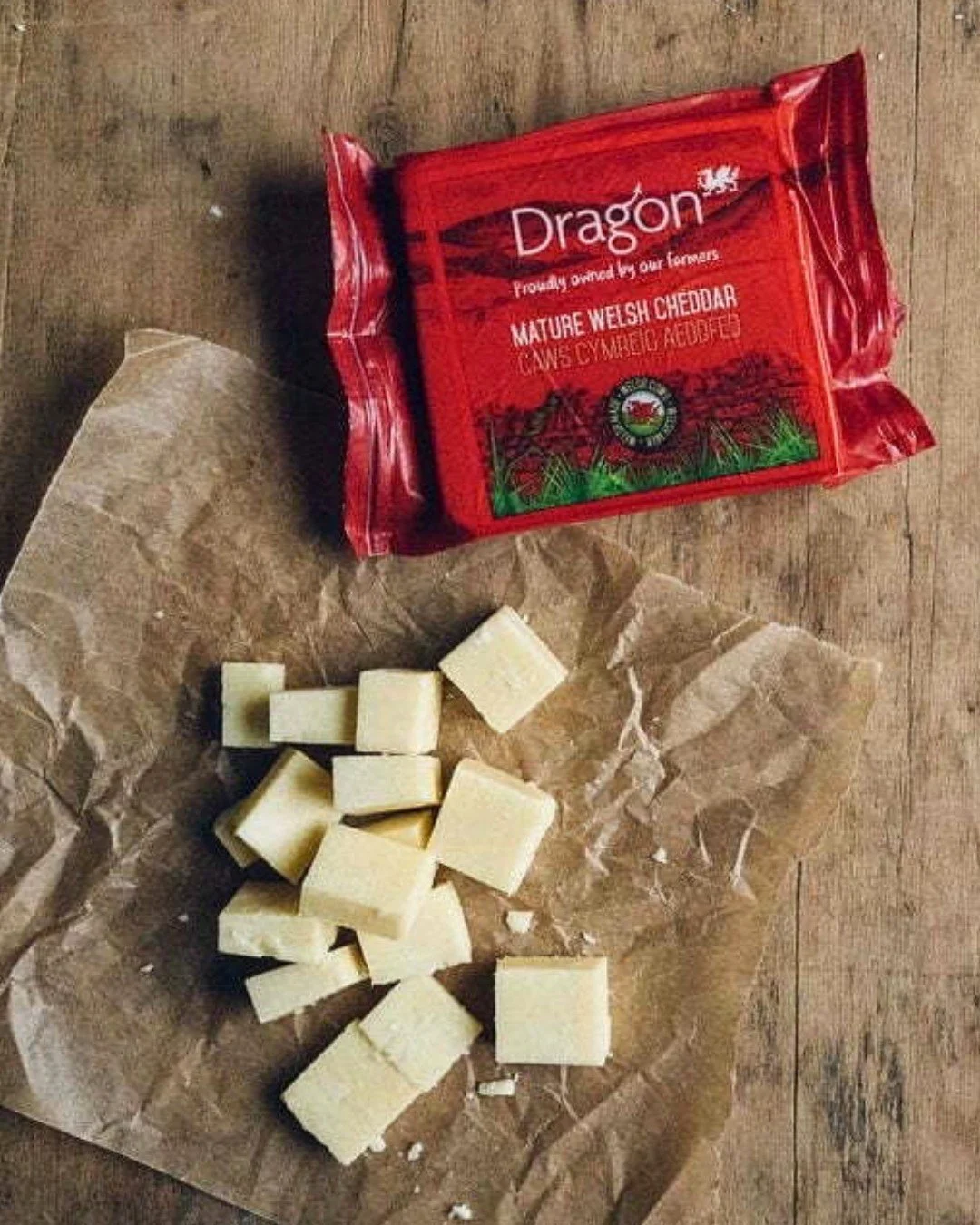 Dragon Mature Welsh Cheddar is made with milk from Welsh cows fed in the lush green pastures of Wales.  It is carefully matured to achieve a fuller flavor with more pronounced savory notes. 

#abbeyspecialty #Dragon #welsh #cheddar #cheese