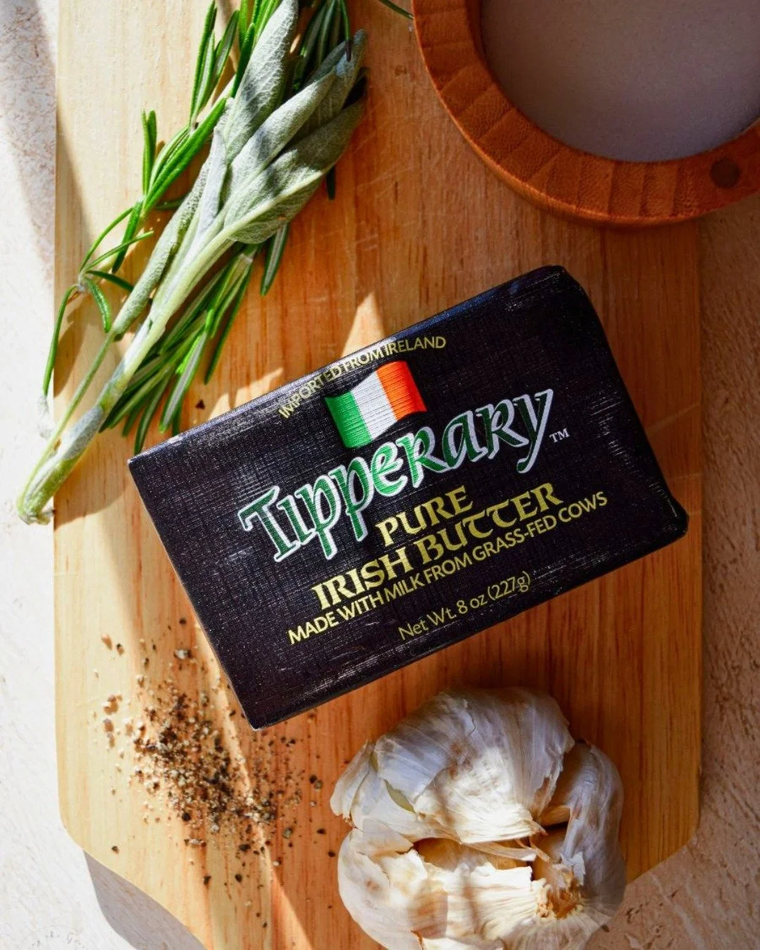 Savor the taste of true Irish butter.  Tipperary Pure Salted Butter is made with the finest Irish milk from grass-fed cows.  Perfect for cooking and spreading on bread!

#abbeyspecialty #tipperary #salted #irish #butter