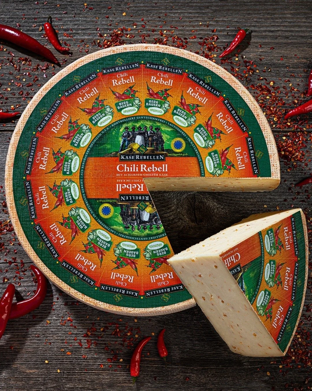 Spice up your charcuterie board with Kase Rebellen&rsquo;s Chili Rebel. This creamy, soft cheese has a delicious blend of peppers, honey, and sour cream. 

#abbeyspecialty #kaserebellen #chilirebel #cheese