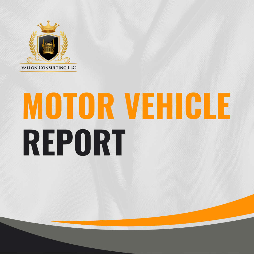 Motor Vehicle Report