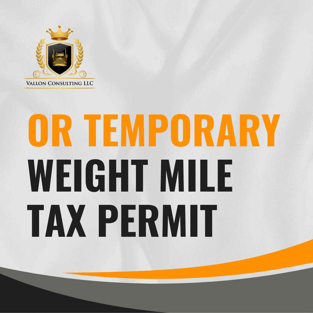 OR Weight-Mile Tax Permit