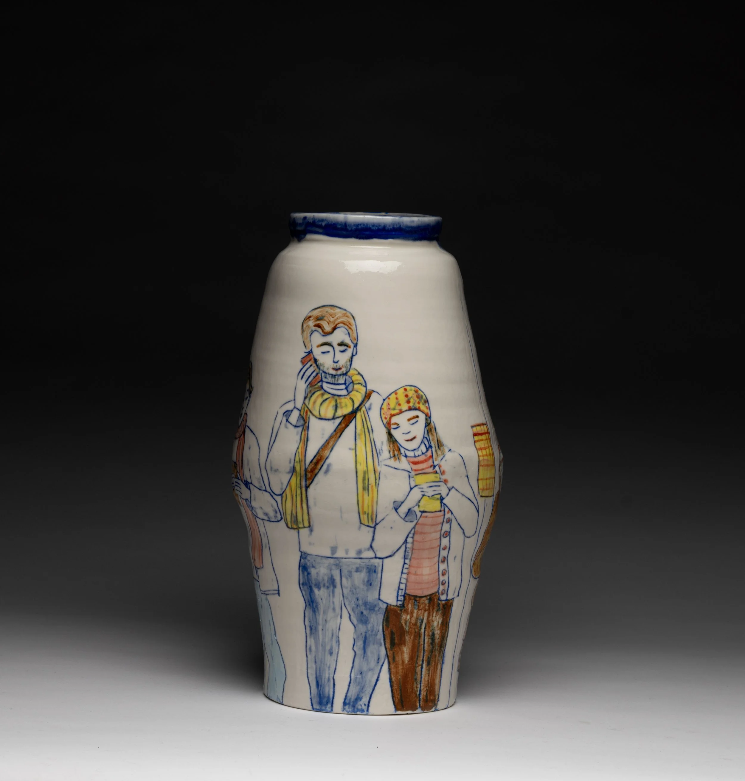 Porcelain narrative vessels