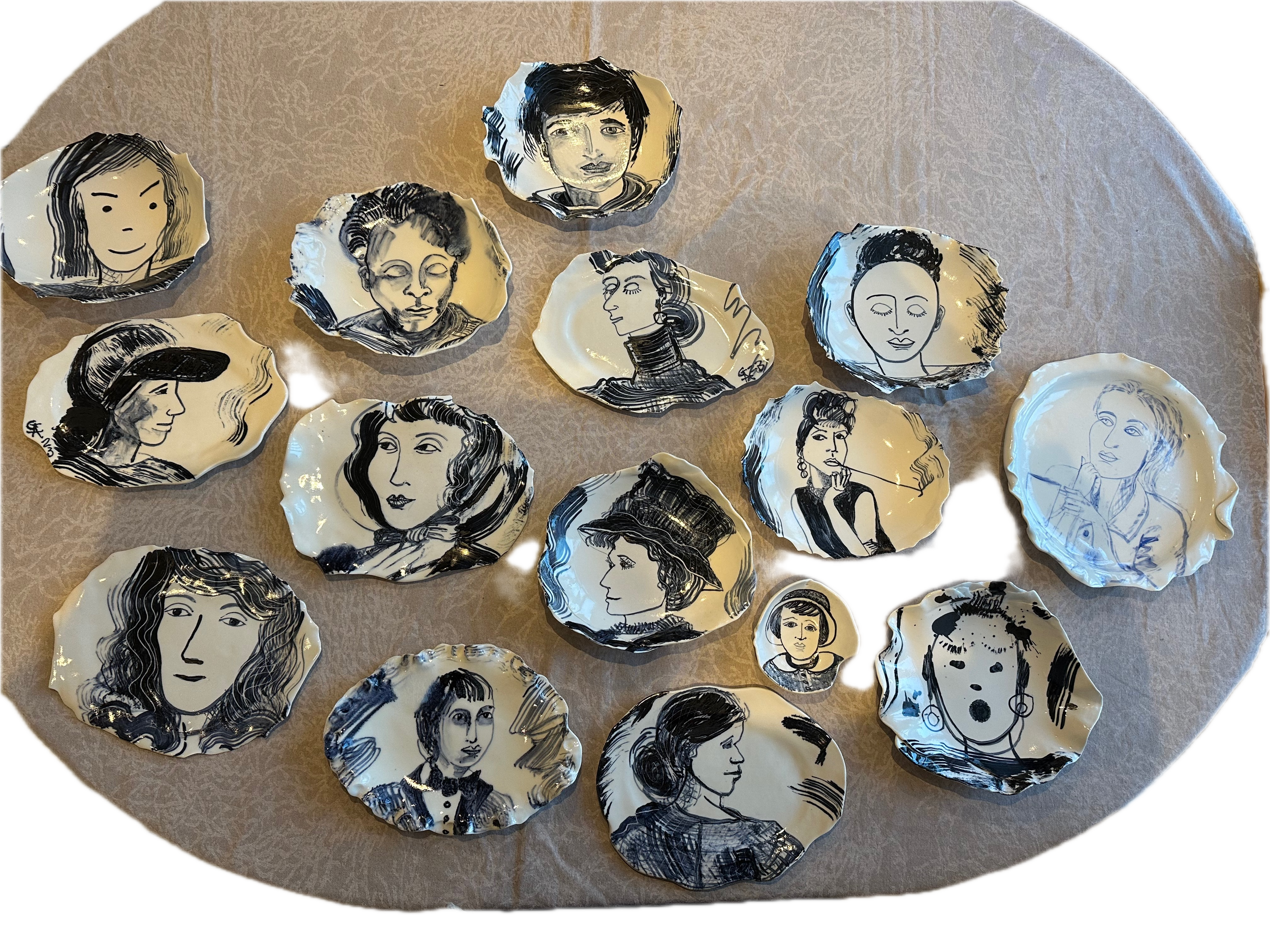 Oval Portrait Plates