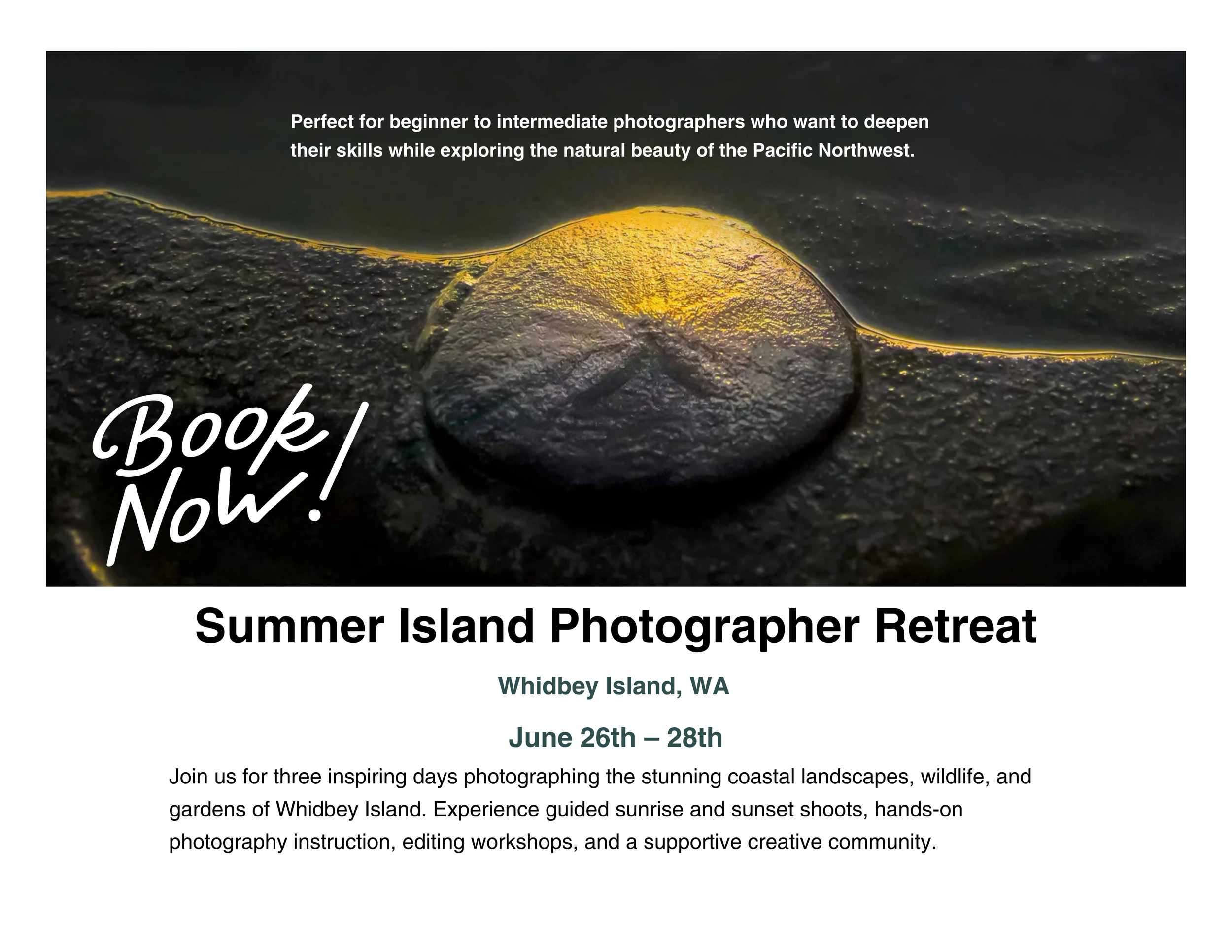 Whidbey Island Summer Photography Retreat Packages