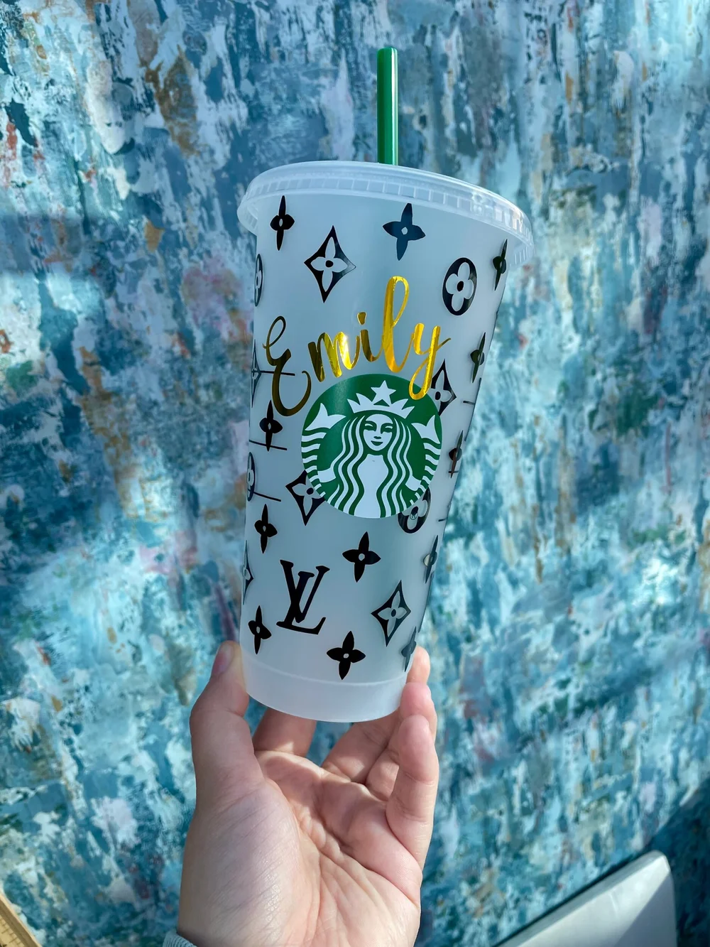 LV Inspired Starbucks Cup