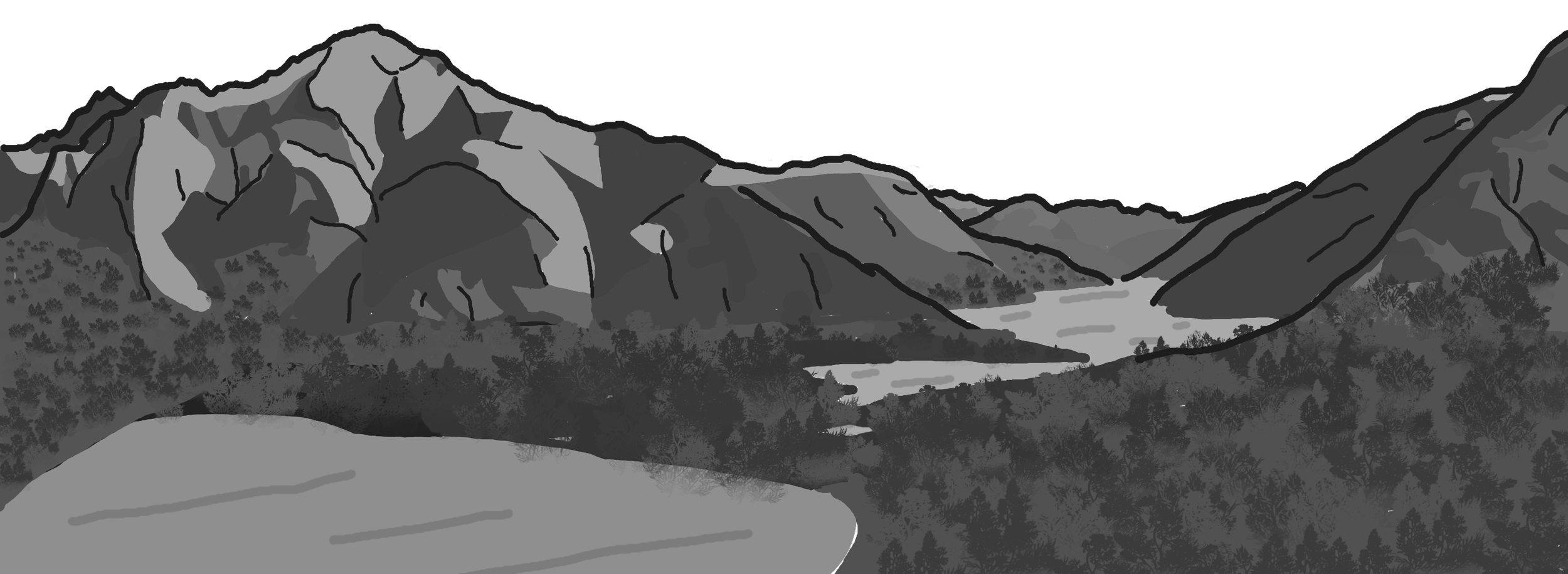 Bariloche Mountains - Rough Draft