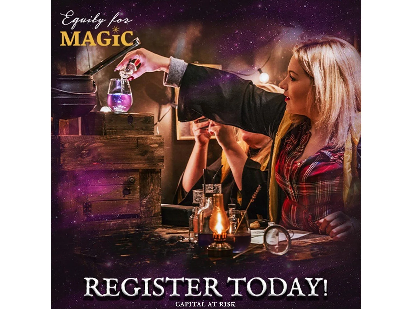 Do you love what we do? 💜⠀
⠀
Why not register your interest to own a little bit of magic in part II of our Equity for Magic raise! Link in bio 🌈⠀
⠀
8 Days until until launch! ✨⠀
⠀
#equityformagic #investment #ownalittlebitofmagic #investinmagic #investmentcampaign #thecauldron #wizardexploratorium #register #equity #magic⠀
⠀
This promotion does not constitute investment advice. Capital at risk.