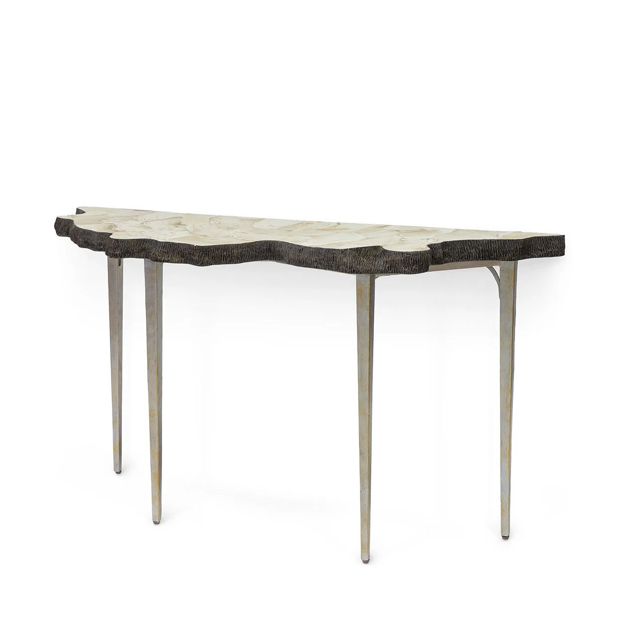 Chloe Fossilized Clam Console Table