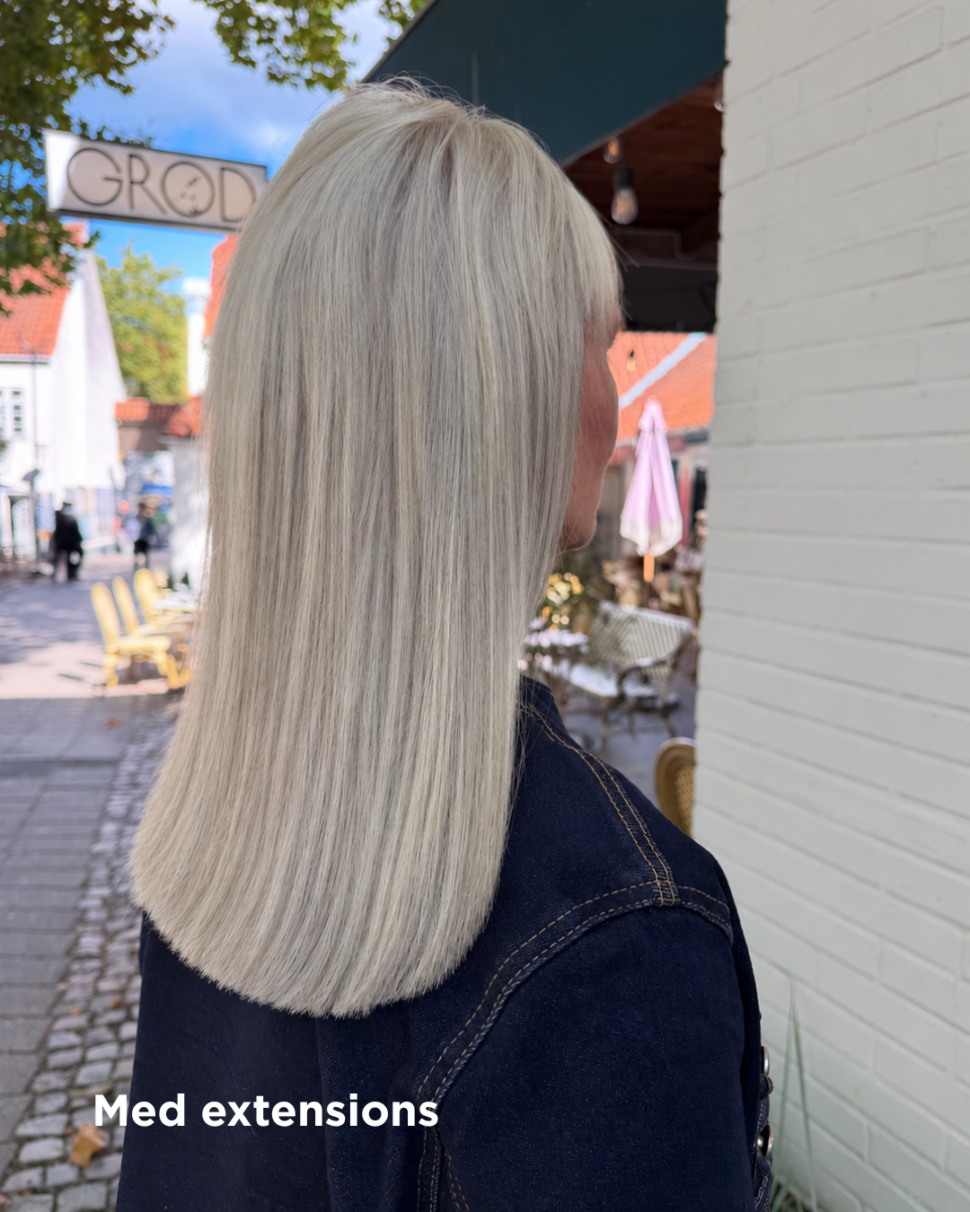 Kunde får extension i hos Nordic Hair Concept