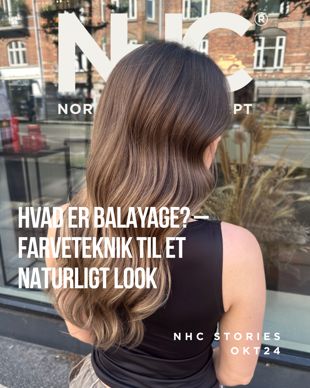 Balayage flot og naturligt hår